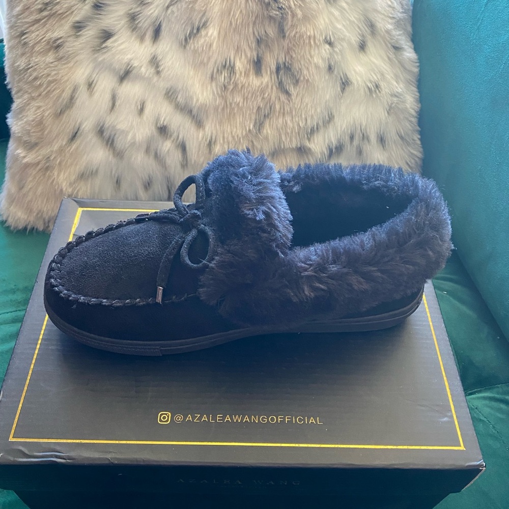 NWT Azalea Wang Homie Black Slipper Booties